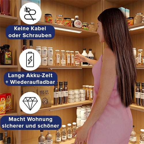 Lampe magnétique avec détecteur de mouvement